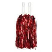 Pom Poms Glittriga - Röd
