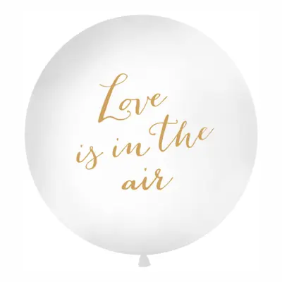 Jätteballong Love Is In The Air Guld - 1-pack