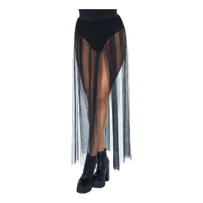 Kjol med Slits Lång Svart - Small/Medium