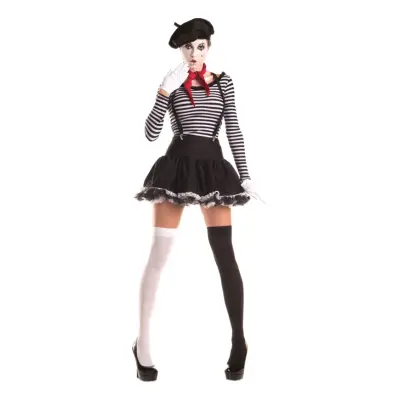 Kvinnlig Mimartist Maskeraddräkt - Medium