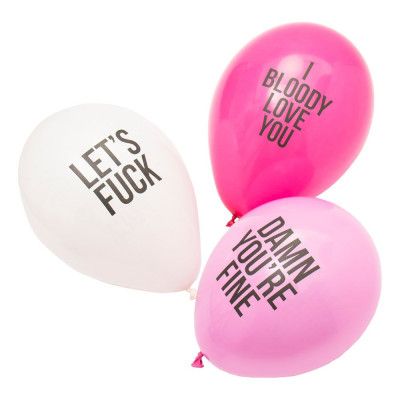 Latexballonger med Sexiga Budskap