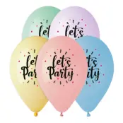 Latexballonger Premium Let's Party - 5-pack