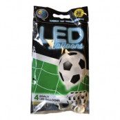 LED-Ballonger Fotboll - 4-pack