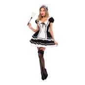 Maid to Flirt Klänning Deluxe Maskeraddräkt - Medium