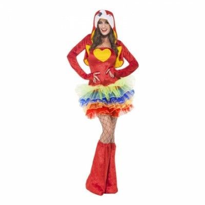 Sexig Papegoja Maskeraddräkt