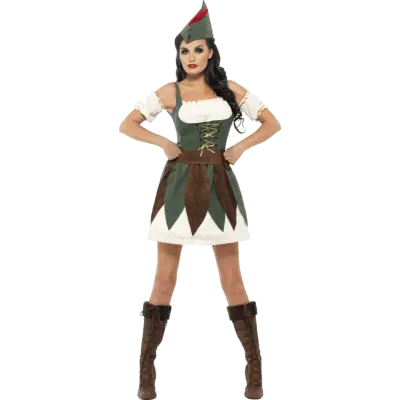 Sexig Robin Hood Maskeraddräkt Dam M
