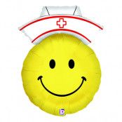 Folieballong Smiley Nurse - 51 cm