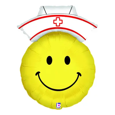 Folieballong Smiley Nurse - 51 cm
