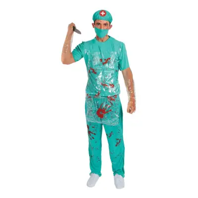 Blodig Kirurg Maskeraddräkt - X-Large