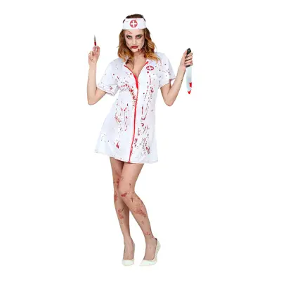 Blodig Sjuksköterska Maskeraddräkt - Medium