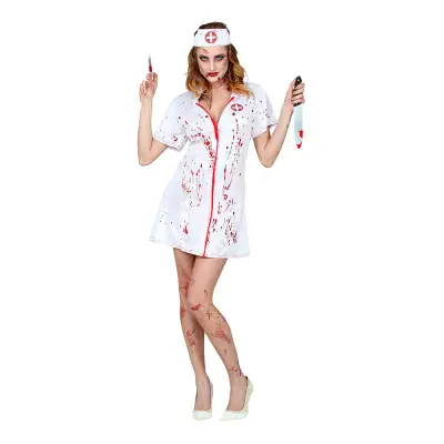 Blodig Sjuksköterska Maskeraddräkt - Small