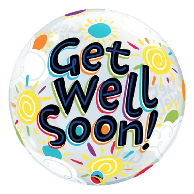 Bubbelballong Get Well Soon