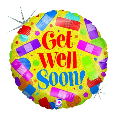 Folieballong Get Well Soon - 45 cm