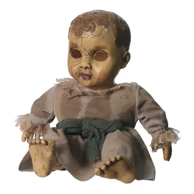 Gammal Porslinsdocka med Ljud Prop