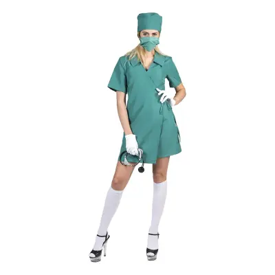 Kirurg Klänning Maskeraddräkt - Small