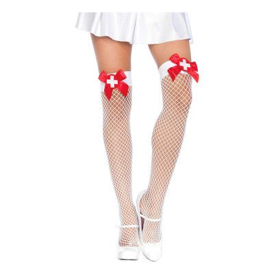 Knästrumpor Sjuksköterska med Rosetter Deluxe - One size