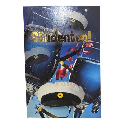 Kort Mini Grattis Studentmössor