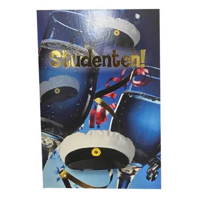 Kort Mini Grattis Studentmössor