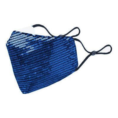 Paljettmunskydd - Blå