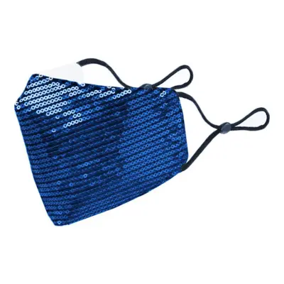 Paljettmunskydd - Blå