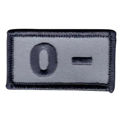 Tygmärke Blodtyp - 0-