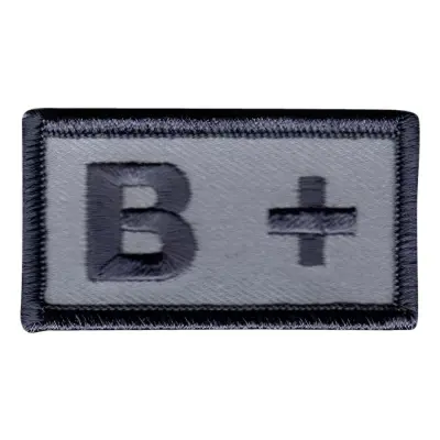 Tygmärke Blodtyp - B+