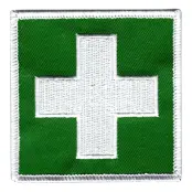 Tygmärke Sjukvård Första Hjälpen