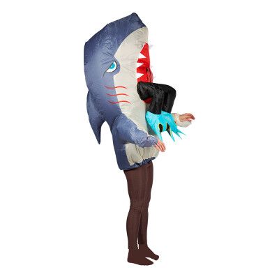 Uppblåsbar Dykare i Haj Maskeraddräkt - One size