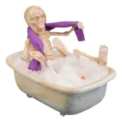 Animerat Badande Skelett Prop