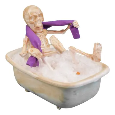 Animerat Badande Skelett Prop