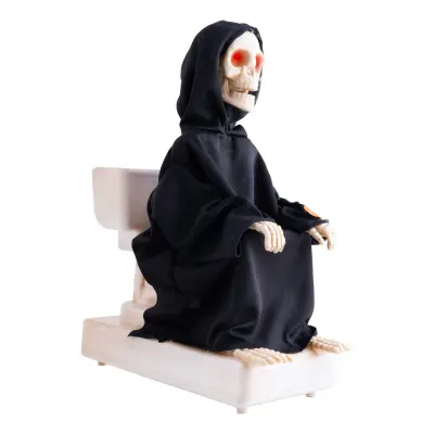 Animerat Skelett på Toalett Prop