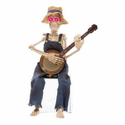 Banjospelande Skelett Animerad Prop