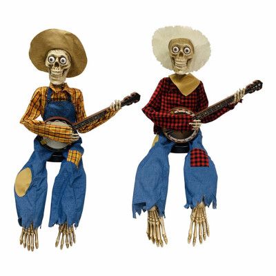 Banjospelande Skelett Prop