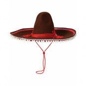 Brun Mexikansk Deluxe Sombrero Hatt