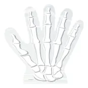 Cellofanpåsar Skeletthand - 10-pack