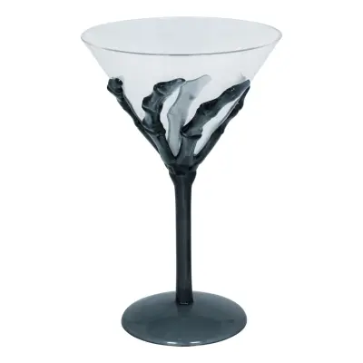 Cocktailglas Skeletthand
