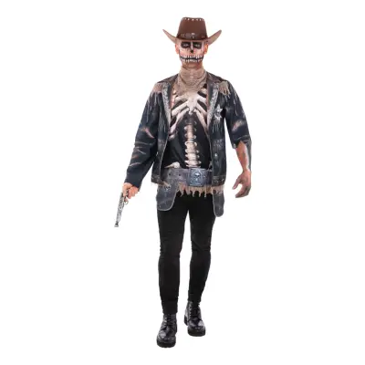 Cowboy Skelett Maskeraddräkt - Medium