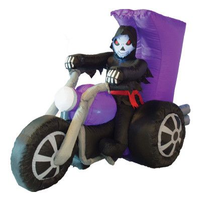 Döden på Motorcykel Uppblåsbar - 220 cm