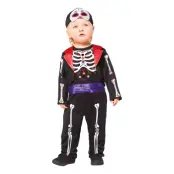 Day of the Dead Bebis Maskeraddräkt - X-Small