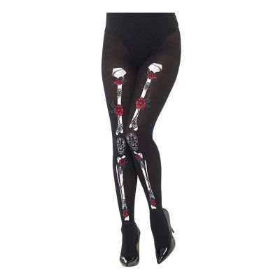 Day of the Dead Strumpbyxor Svarta - One size