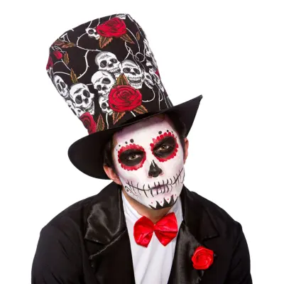Day of The Dead Topphatt - One size