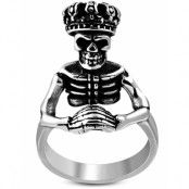 Dead Royal Prayer - Silverfärgad Ring i Kirurgiskt Stål