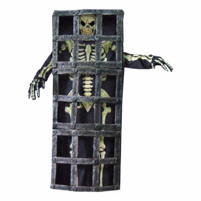 Fängslat Skelett Maskeraddräkt