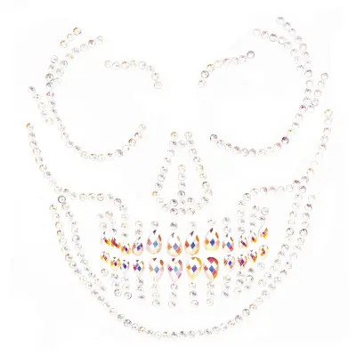 Face Jewels Dödskalle Glow in the Dark