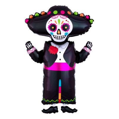 Folieballong Day of the Dead Skelett SuperShape