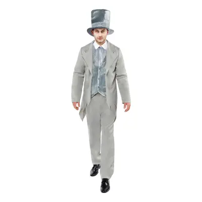 Zombie Spökbrudgum Maskeraddräkt - Medium