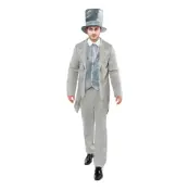 Zombie Spökbrudgum Maskeraddräkt - X-Large