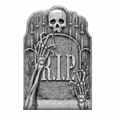 Gravsten med Skelettarmar