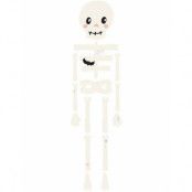 Hängande DIY-Pappersdekoration med Skelett 110 cm