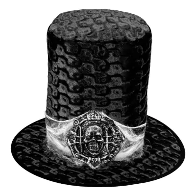 Höghatt i Sammet Dödskalle - One size